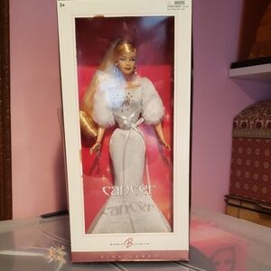 Barbie Collector Cancer Zodiac Doll in White and Gold
